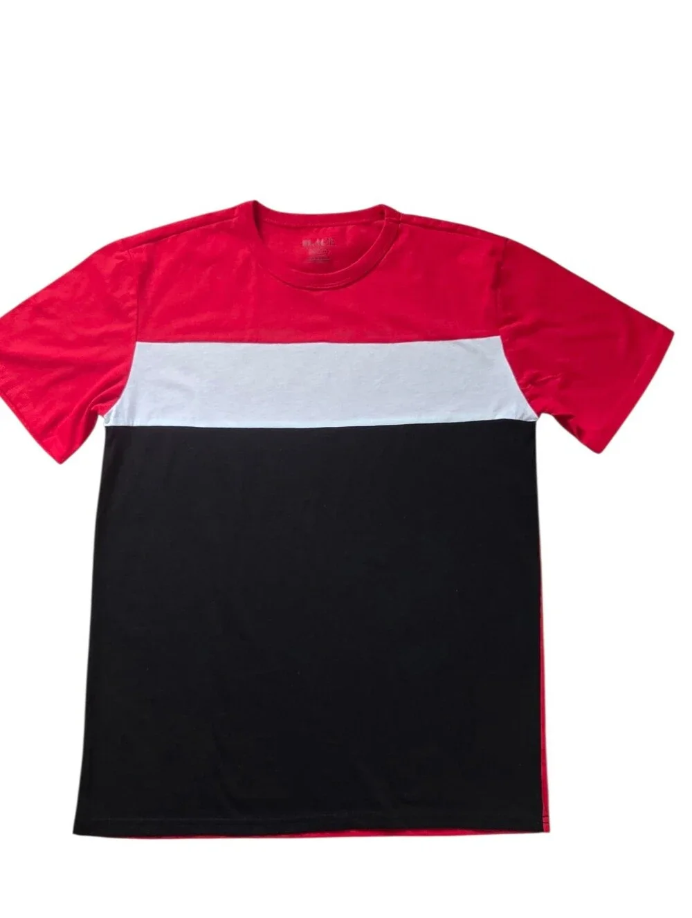 The Children's Place Boy's Colorblock Short Sleeve Tee - Red, White & Black